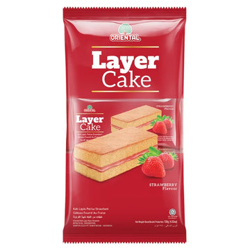 24 Pack x Oriental Layer Cake Strawberry (8 Pack x 16g)